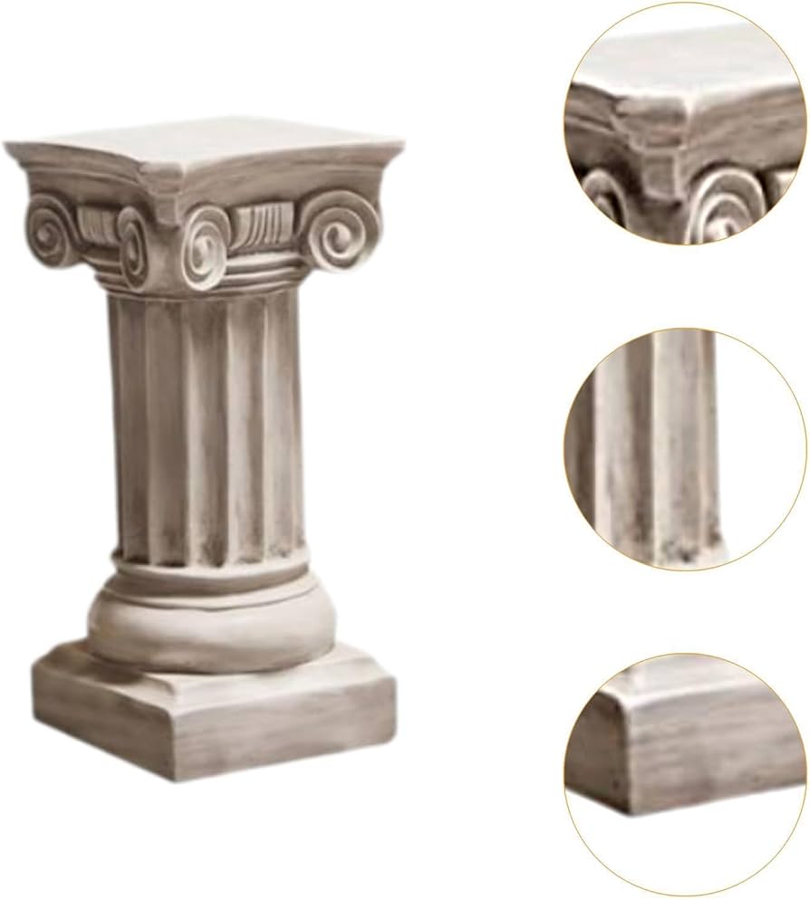 アンティーク　彫刻ギリシャ柱風　オブジェ アンティーク 彫刻ギリシャ柱風 オブジェ